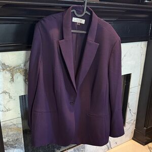 St. John Deep Purple Blazer Set